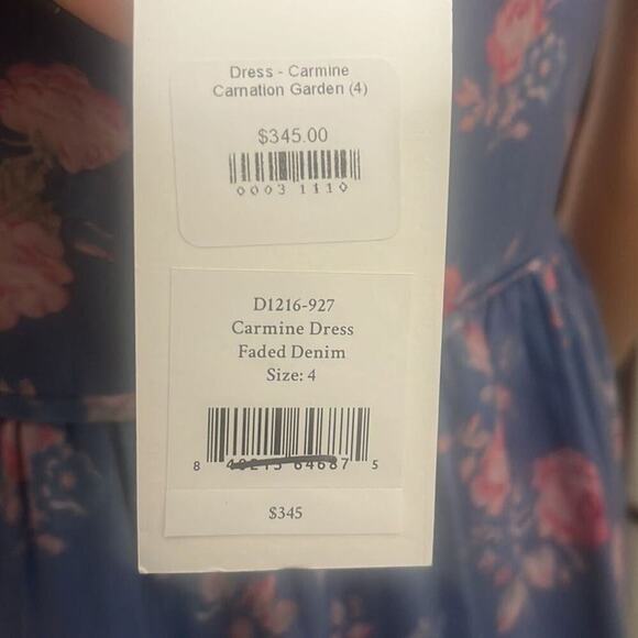 MWT LOVESHACKFANCY CARMINE DRESS SIZE 4 - Picture 5 of 6